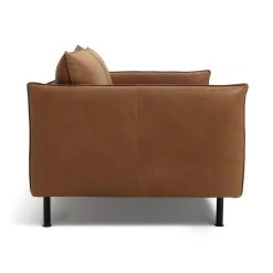 Habitat Moore Leather 2 Seater Sofa - Tan -Sofa Discount Store 1173778 R Z003A
