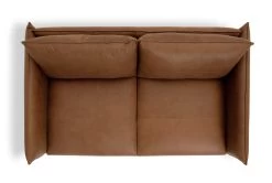 Habitat Moore Leather 2 Seater Sofa - Tan -Sofa Discount Store 1173778 R Z004A
