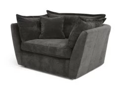 Habitat Jacques Velvet Cuddle Chair - Grey -Sofa Discount Store 1177217 R Z002A