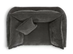 Habitat Jacques Velvet Cuddle Chair - Grey -Sofa Discount Store 1177217 R Z005A
