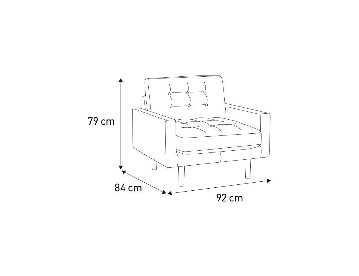 Habitat Fenner Velvet Accent Chair - Orange 6 Habitat Fenner Velvet Accent Chair - Orange - Image 4
