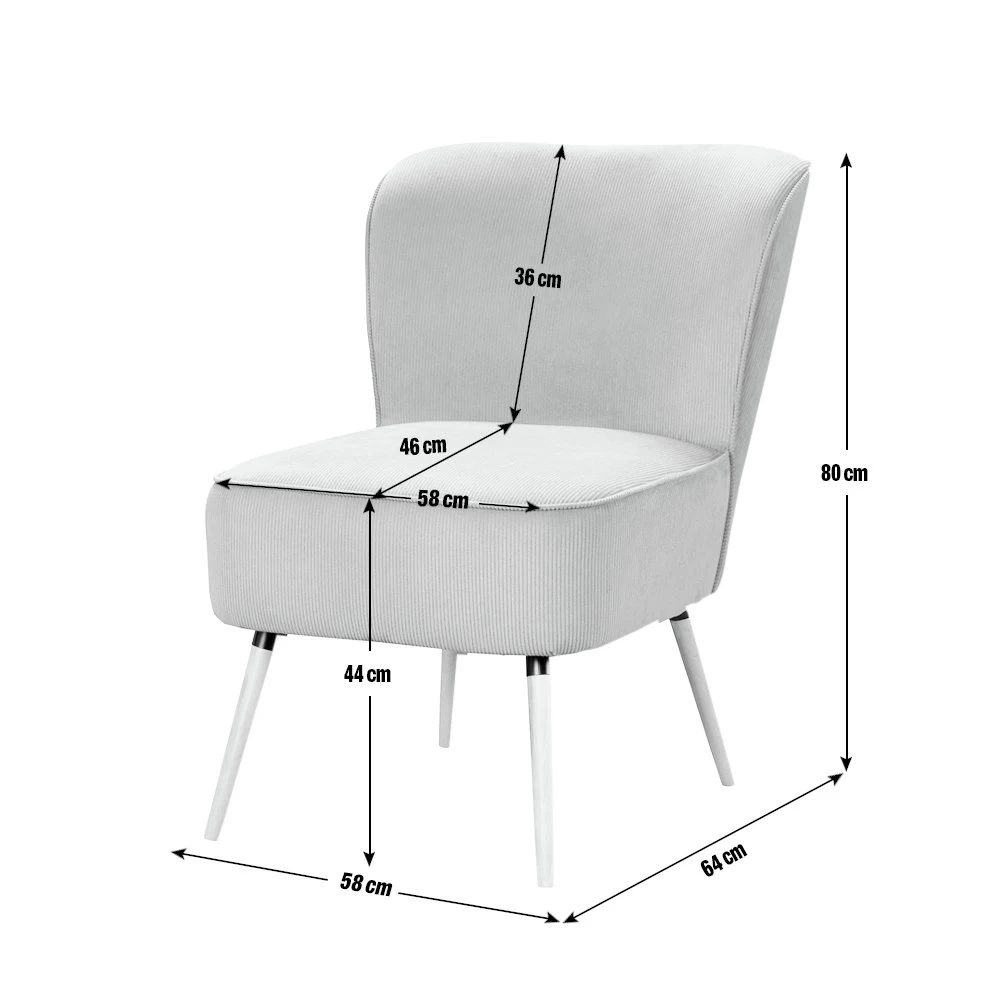 Habitat Eppy Fabric Accent Chair - Blue 7 Habitat Eppy Fabric Accent Chair - Blue - Image 5