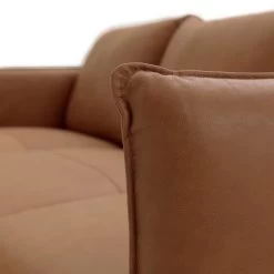 Habitat Moore Leather 4 Seater Sofa - Tan -Sofa Discount Store 1247941 R Z007A