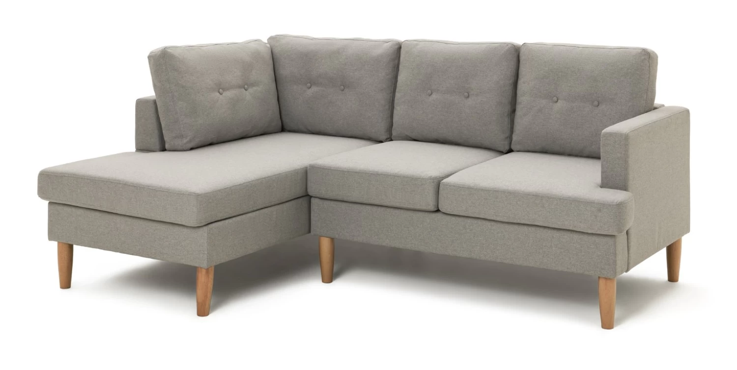Habitat Joshua Self Assembly Left Hand Corner Sofa - Grey 3 Habitat Joshua Self Assembly Left Hand Corner Sofa - Grey