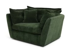 Habitat Jacques Velvet Cuddle Chair - Moss Green -Sofa Discount Store 1252826 R Z002A