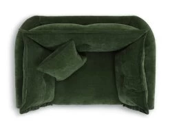 Habitat Jacques Velvet Cuddle Chair - Moss Green -Sofa Discount Store 1252826 R Z005A
