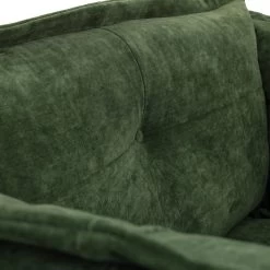 Habitat Jacques Velvet Cuddle Chair - Moss Green -Sofa Discount Store 1252826 R Z006A