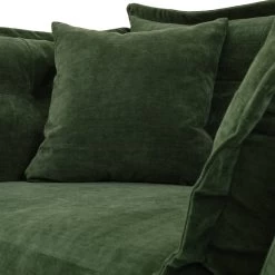 Habitat Jacques Velvet Cuddle Chair - Moss Green -Sofa Discount Store 1252826 R Z008A