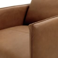 Habitat Moore Leather Armchair - Tan -Sofa Discount Store 1257216 R Z007A