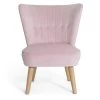Habitat Alexis Velvet Cocktail Chair - Pink 2 Habitat Alexis Velvet Cocktail Chair - Pink -Sofa Discount Store 1341225 R Z001A