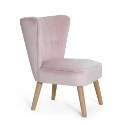 Habitat Alexis Velvet Cocktail Chair - Pink -Sofa Discount Store 1341225 R Z004A