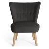 Habitat Alexis Velvet Cocktail Chair - Charcoal 2 Habitat Alexis Velvet Cocktail Chair - Charcoal -Sofa Discount Store 1341256 R Z001A