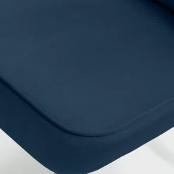 Habitat Alexis Velvet Cocktail Chair - Navy -Sofa Discount Store 1341270 R Z006A
