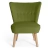 Habitat Alexis Velvet Cocktail Chair - Olive