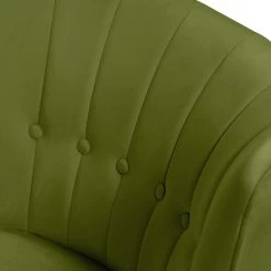 Habitat Alexis Velvet Cocktail Chair - Olive -Sofa Discount Store 1341287 R Z005A