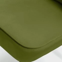 Habitat Alexis Velvet Cocktail Chair - Olive -Sofa Discount Store 1341287 R Z006A