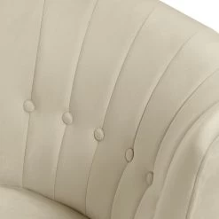 Habitat Alexis Velvet Cocktail Chair - Cream -Sofa Discount Store 1341294 R Z005A