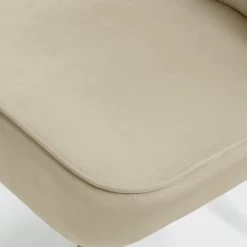 Habitat Alexis Velvet Cocktail Chair - Cream -Sofa Discount Store 1341294 R Z006A