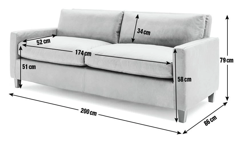 Habitat Chester Leather 3 Seater Sofa - Dark Feet - Tan 6 Habitat Chester Leather 3 Seater Sofa - Dark Feet - Tan - Image 4