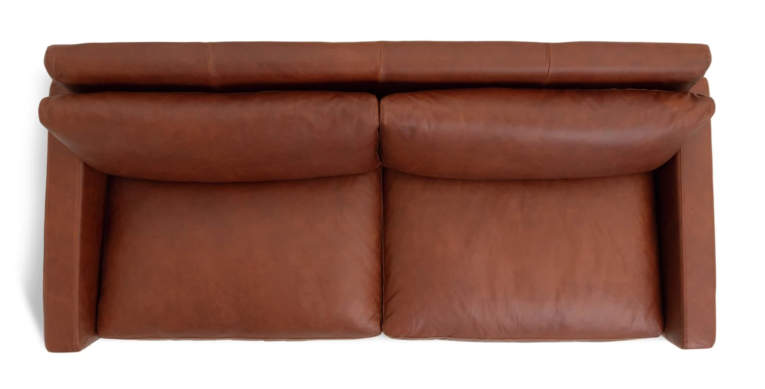 Habitat Chester Leather 3 Seater Sofa - Dark Feet - Tan 10 Habitat Chester Leather 3 Seater Sofa - Dark Feet - Tan - Image 8