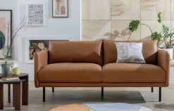 Habitat Moore Leather 3 Seater Sofa - Tan 13 Habitat Moore Leather 3 Seater Sofa - Tan -Sofa Discount Store 1352616 R Z001C