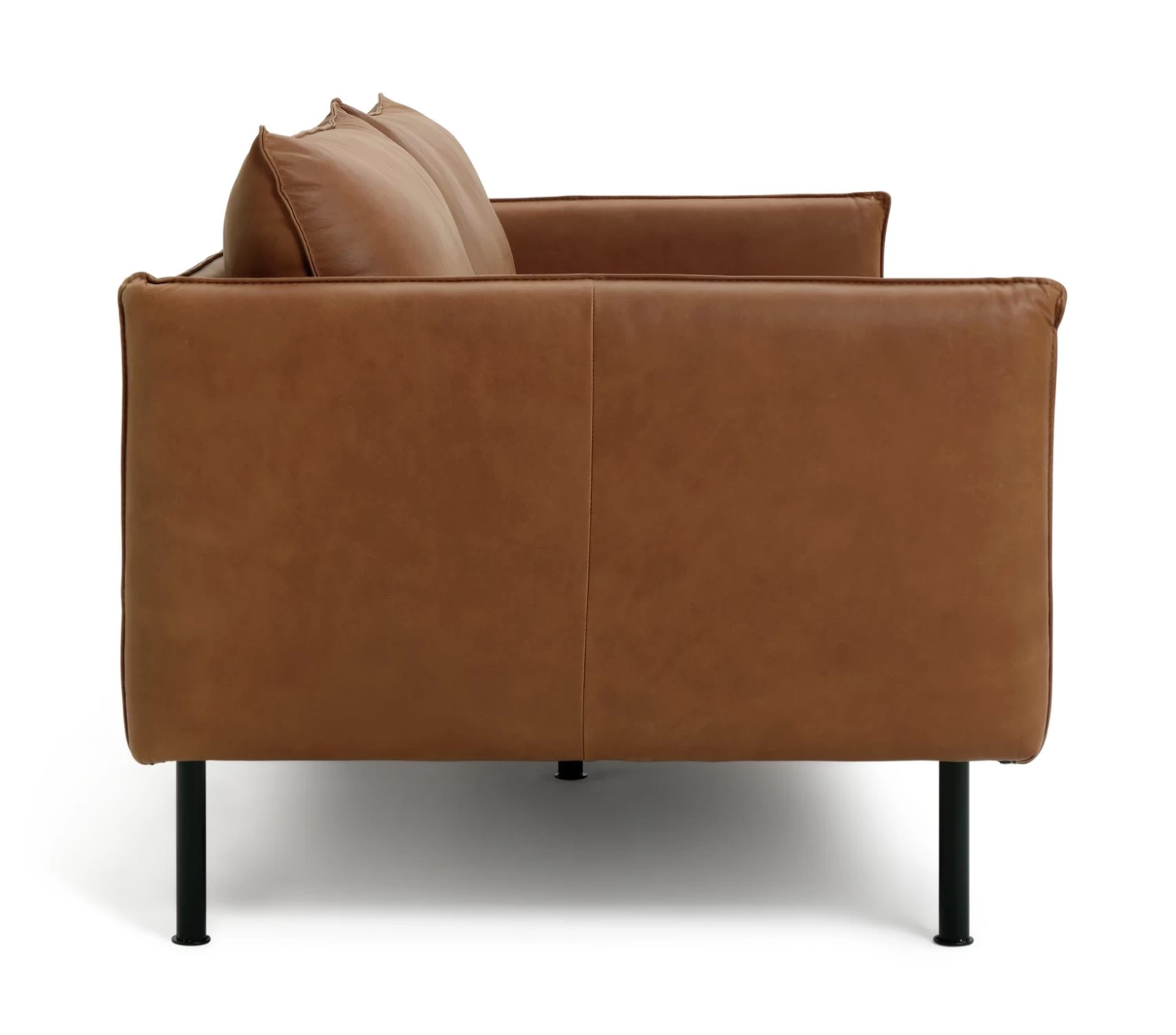 Habitat Moore Leather 3 Seater Sofa - Tan 9 Habitat Moore Leather 3 Seater Sofa - Tan - Image 7