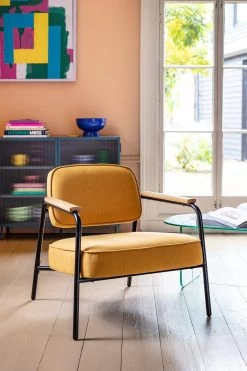 Habitat Jesper Fabric Accent Chair - Yellow 21 Habitat Jesper Fabric Accent Chair - Yellow -Sofa Discount Store 1402047 R Z002C