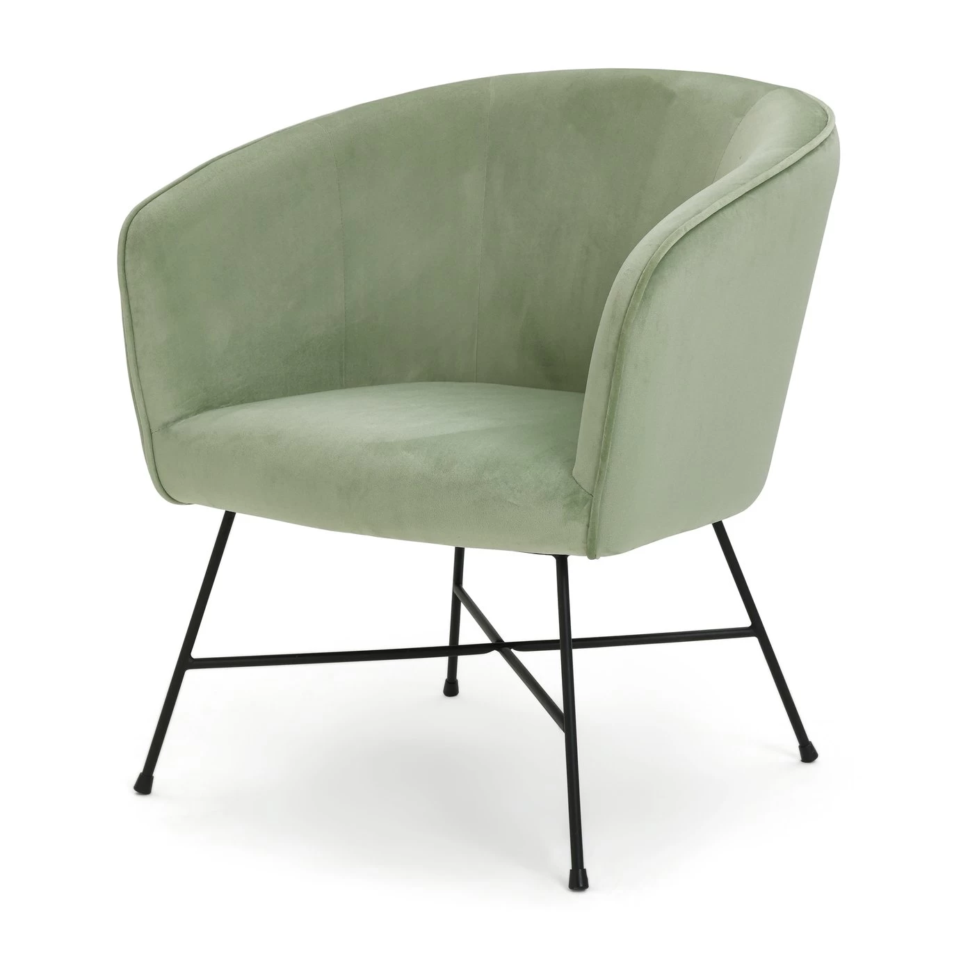 Habitat Jax Metal Accent Chair - Mint Green 7 Habitat Jax Metal Accent Chair - Mint Green - Image 5