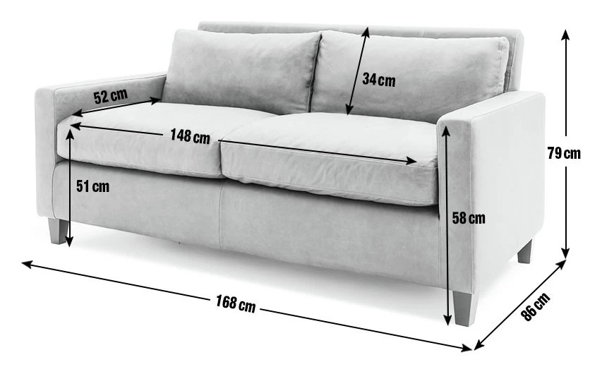 Habitat Chester Leather 2 Seater Sofa - Dark Feet - Tan 6 Habitat Chester Leather 2 Seater Sofa - Dark Feet - Tan - Image 4