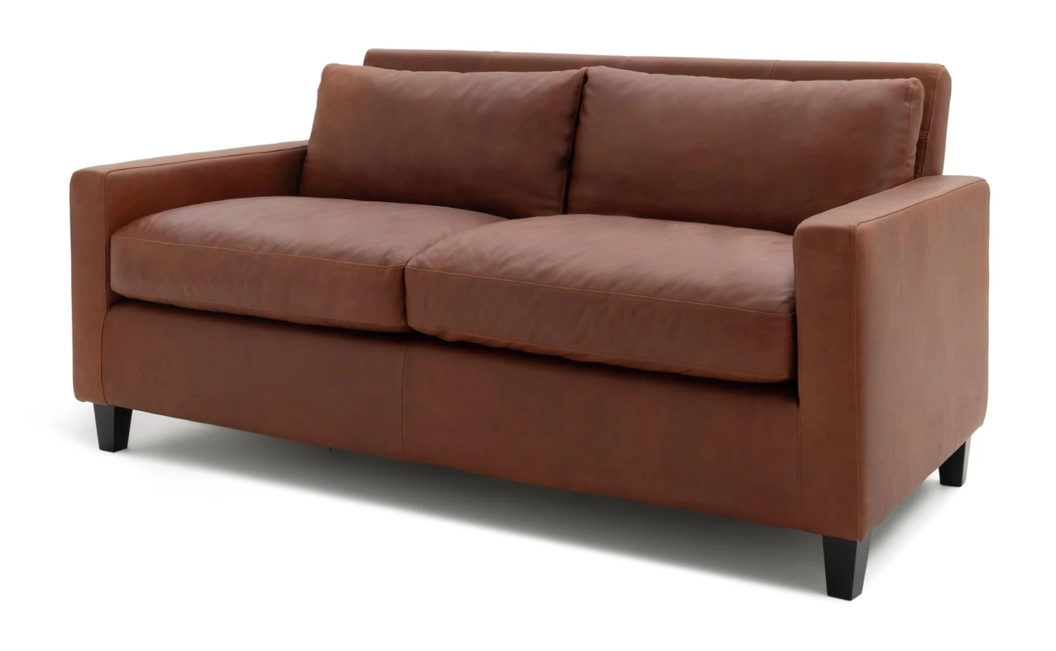 Habitat Chester Leather 2 Seater Sofa - Dark Feet - Tan 7 Habitat Chester Leather 2 Seater Sofa - Dark Feet - Tan - Image 5