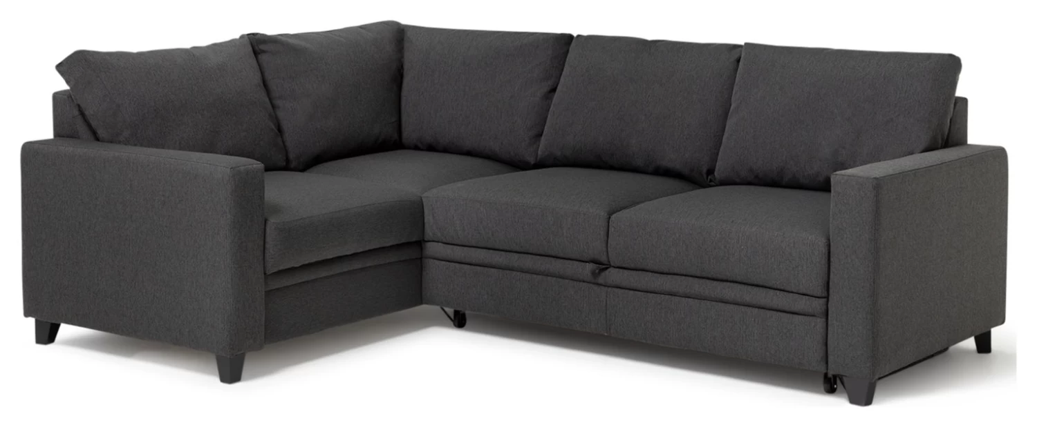 Habitat Seattle Left Corner Fabric Sofa Bed - Charcoal