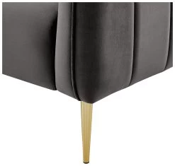 Habitat Lola Velvet Armchair - Charcoal 17 Habitat Lola Velvet Armchair - Charcoal -Sofa Discount Store 1930825 R Z005A