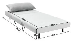 Habitat Roni Single Velvet Chairbed - Mint Green 16 Habitat Roni Single Velvet Chairbed - Mint Green -Sofa Discount Store 1938669 R E002