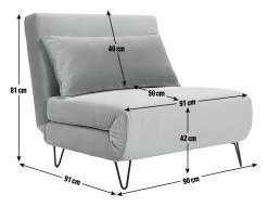 Habitat Roni Single Velvet Chairbed - Mint Green 18 Habitat Roni Single Velvet Chairbed - Mint Green -Sofa Discount Store 1938669 R Z003A