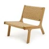 Habitat Faro Woven Paper Rope And Oak Accent Chair - Natural -Sofa Discount Store 1950991 R Z002A