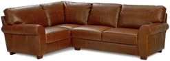Habitat Salisbury Leather Right Hand Corner Sofa - Tan