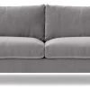 Swoon Evesham Velvet 3 Seater Sofa - Silver Grey -Sofa Discount Store 1970452 R Z001A