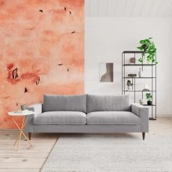 Swoon Evesham Velvet 3 Seater Sofa - Silver Grey 11 Swoon Evesham Velvet 3 Seater Sofa - Silver Grey -Sofa Discount Store 1970452 R Z001C