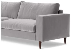 Swoon Evesham Velvet 3 Seater Sofa - Silver Grey 13 Swoon Evesham Velvet 3 Seater Sofa - Silver Grey -Sofa Discount Store 1970452 R Z005A