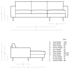 Swoon Evesham Velvet Right Hand Corner Sofa - Biscuit -Sofa Discount Store 1971004 R E001
