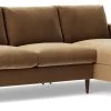 Swoon Evesham Velvet Right Hand Corner Sofa - Biscuit 2 Swoon Evesham Velvet Right Hand Corner Sofa - Biscuit -Sofa Discount Store 1971004 R Z001A