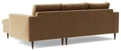 Swoon Evesham Velvet Right Hand Corner Sofa - Biscuit -Sofa Discount Store 1971004 R Z004A