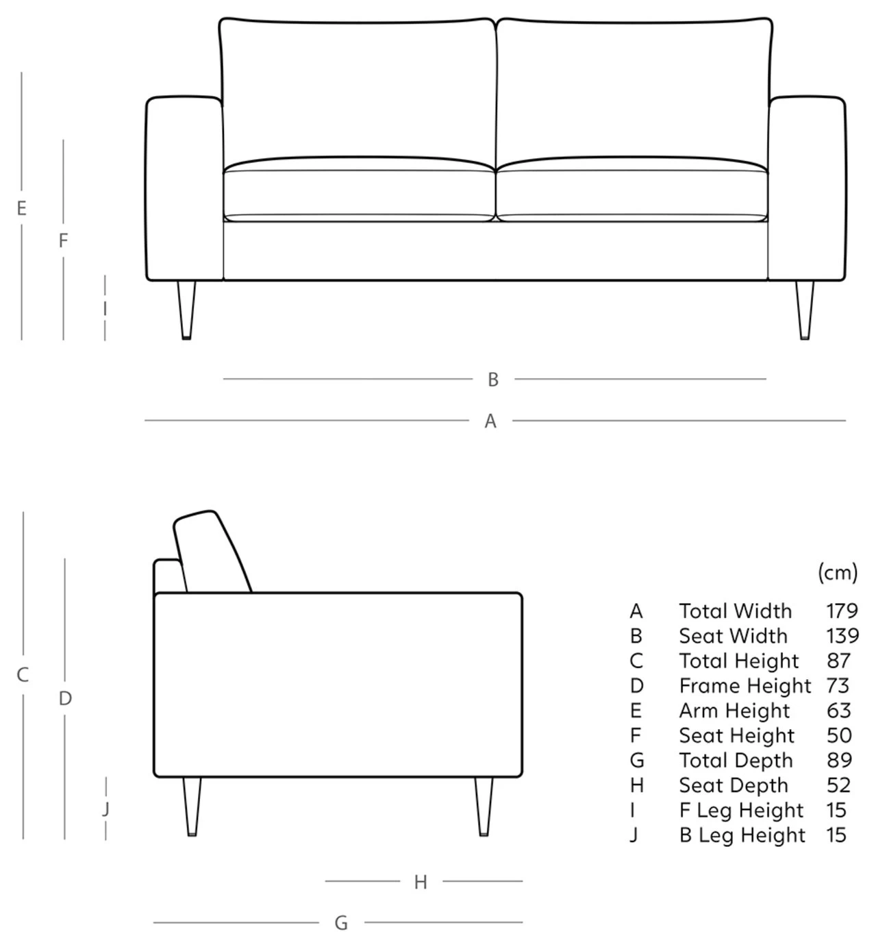 Swoon Evesham Velvet 2 Seater Sofa - Ink Blue 6 Swoon Evesham Velvet 2 Seater Sofa - Ink Blue - Image 4