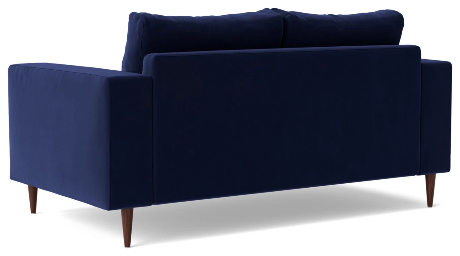 Swoon Evesham Velvet 2 Seater Sofa - Ink Blue 8 Swoon Evesham Velvet 2 Seater Sofa - Ink Blue - Image 6