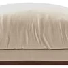 Swoon Denver Velvet Ottoman Footstool - Taupe