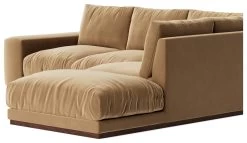 Swoon Denver Velvet Right Hand Corner Sofa - Biscuit 14 Swoon Denver Velvet Right Hand Corner Sofa - Biscuit -Sofa Discount Store 1972216 R Z004A