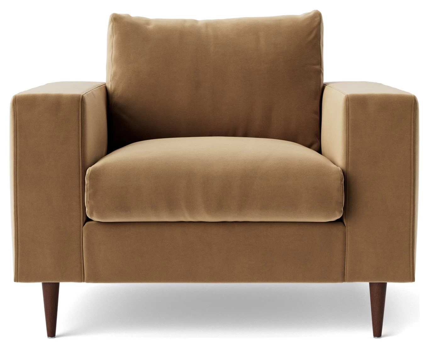 Swoon Evesham Velvet Armchair - Biscuit 3 Swoon Evesham Velvet Armchair - Biscuit