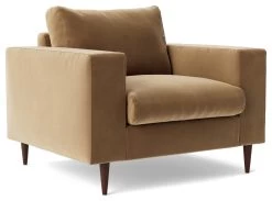 Swoon Evesham Velvet Armchair - Biscuit 14 Swoon Evesham Velvet Armchair - Biscuit -Sofa Discount Store 1972326 R Z002A