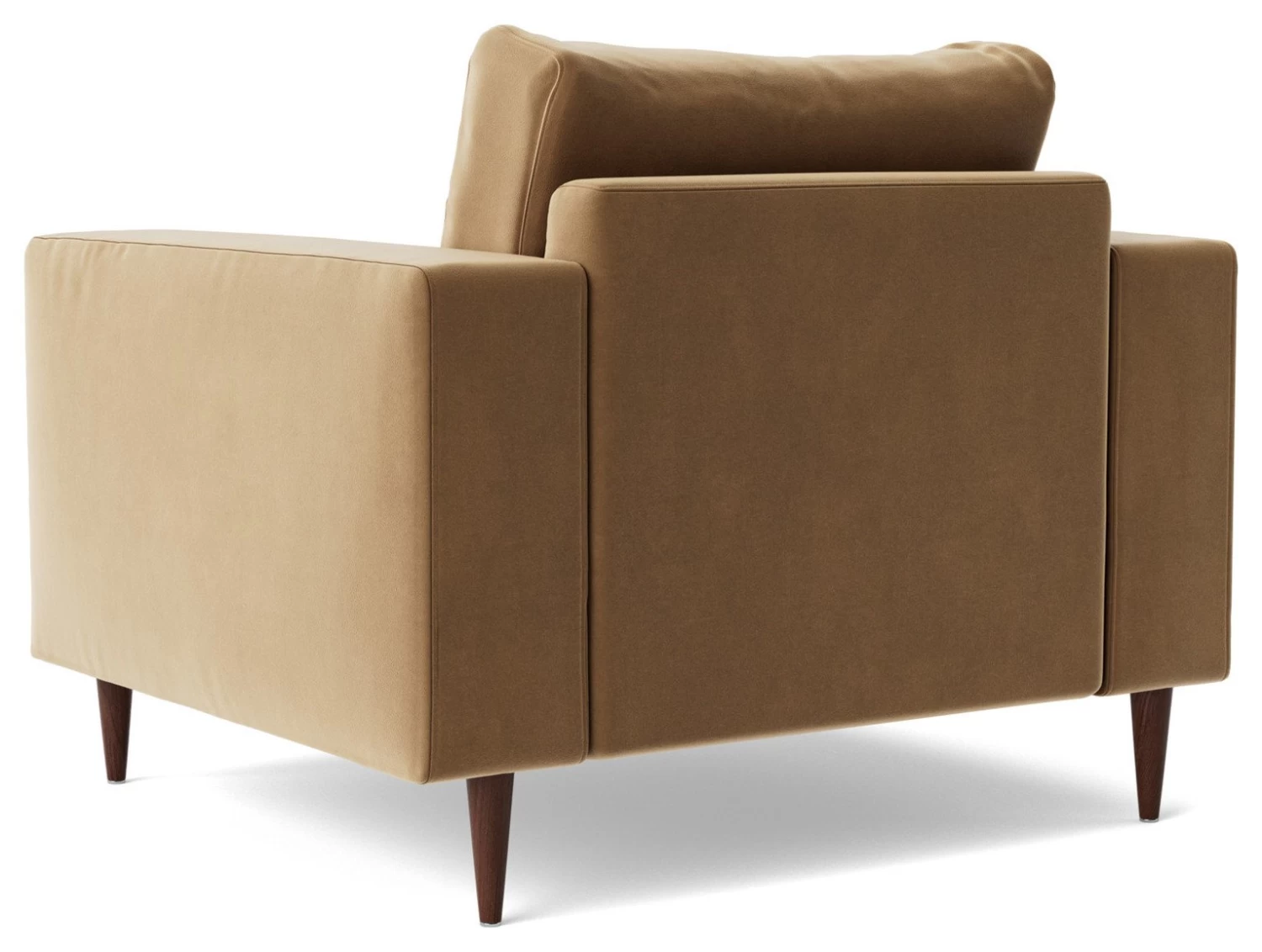 Swoon Evesham Velvet Armchair - Biscuit 9 Swoon Evesham Velvet Armchair - Biscuit - Image 7