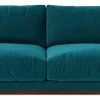 Swoon Denver Velvet 3 Seater Sofa- Kingfisher Blue -Sofa Discount Store 1972436 R Z001A
